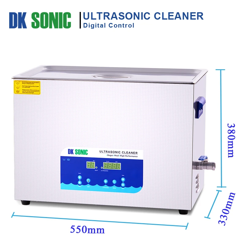 DK SONIC Lab Digital Ultrasonic Cleaner Heated 30L 40KHz 500W Ultrasound Bath for Industrial Hardware Accessories Golf Clubs Aut