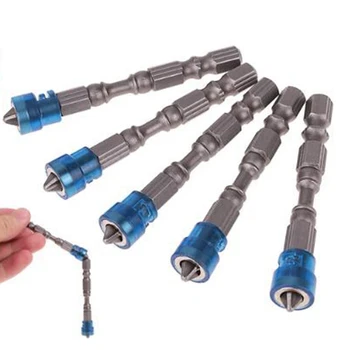 

5Pcs Single Head Magnetic Screwdriver Bit Anti-Slip Hex S2 Ph2 Electric Screw Driver Set For Power Tools