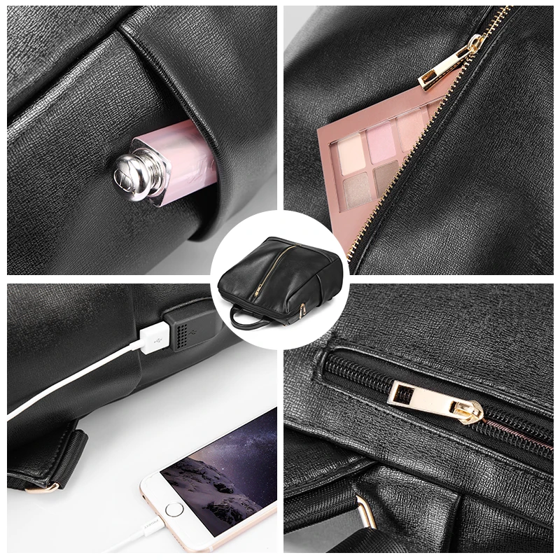 Женский рюкзак LOVEVOOK школьный портфель для девочек подростков с внешним USB