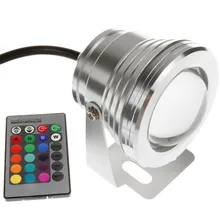 DC12V 10 Вт RGB светодиодный подводный& газон свет; IP67 из водонепроницаемого материала; с 24key ИК-пульт дистанционного управления