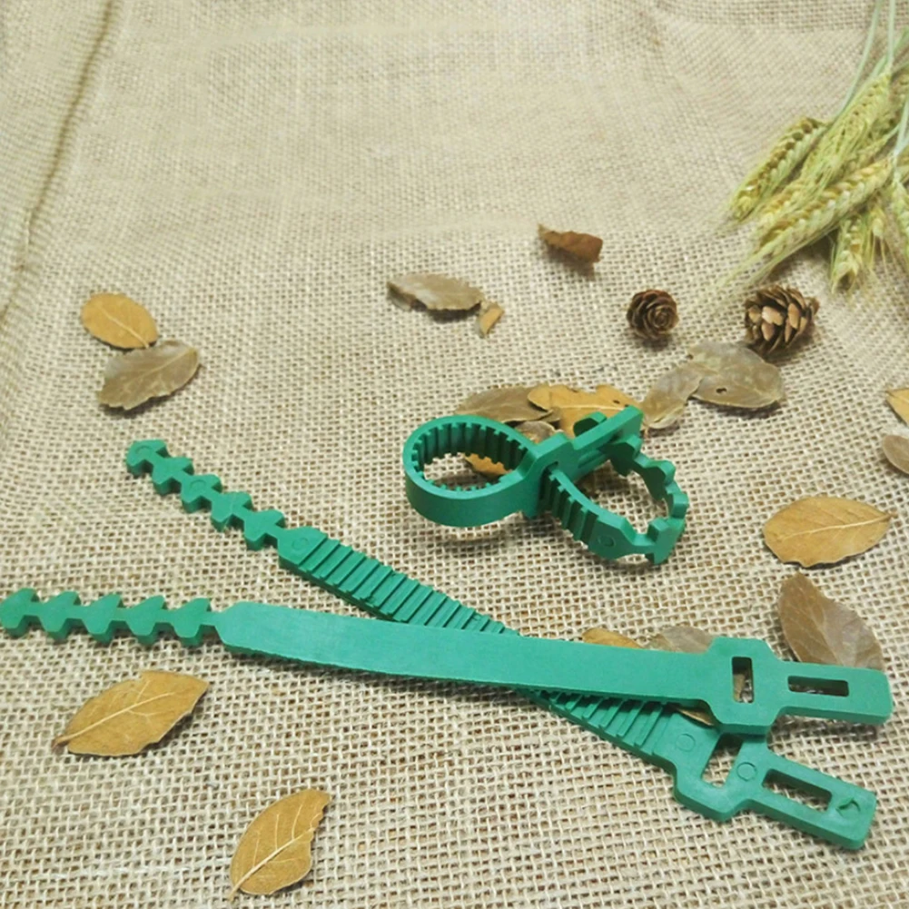 Регулируемые пластиковые кабельные стяжки для растений многоразовые