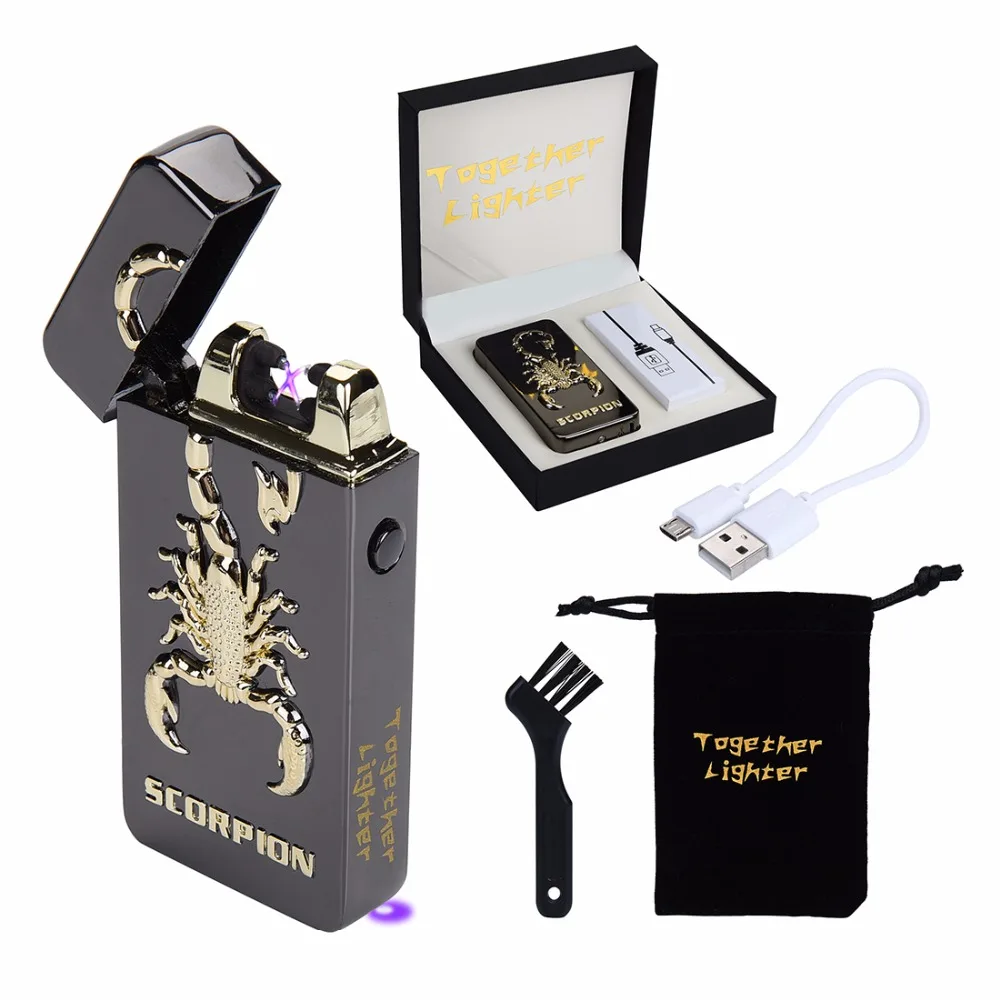 USB Аккумуляторная Зажигалка беспламенная электронная перезаряжаемая
