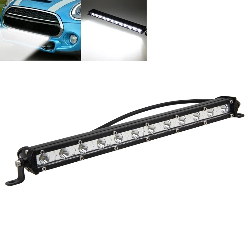 

1PCS 13 Inch 36W White 12LED Driving Light Waterproof Work Light Spot Combo Lamp Bulb Offroad LED Light Bar ATV SUV Off Road