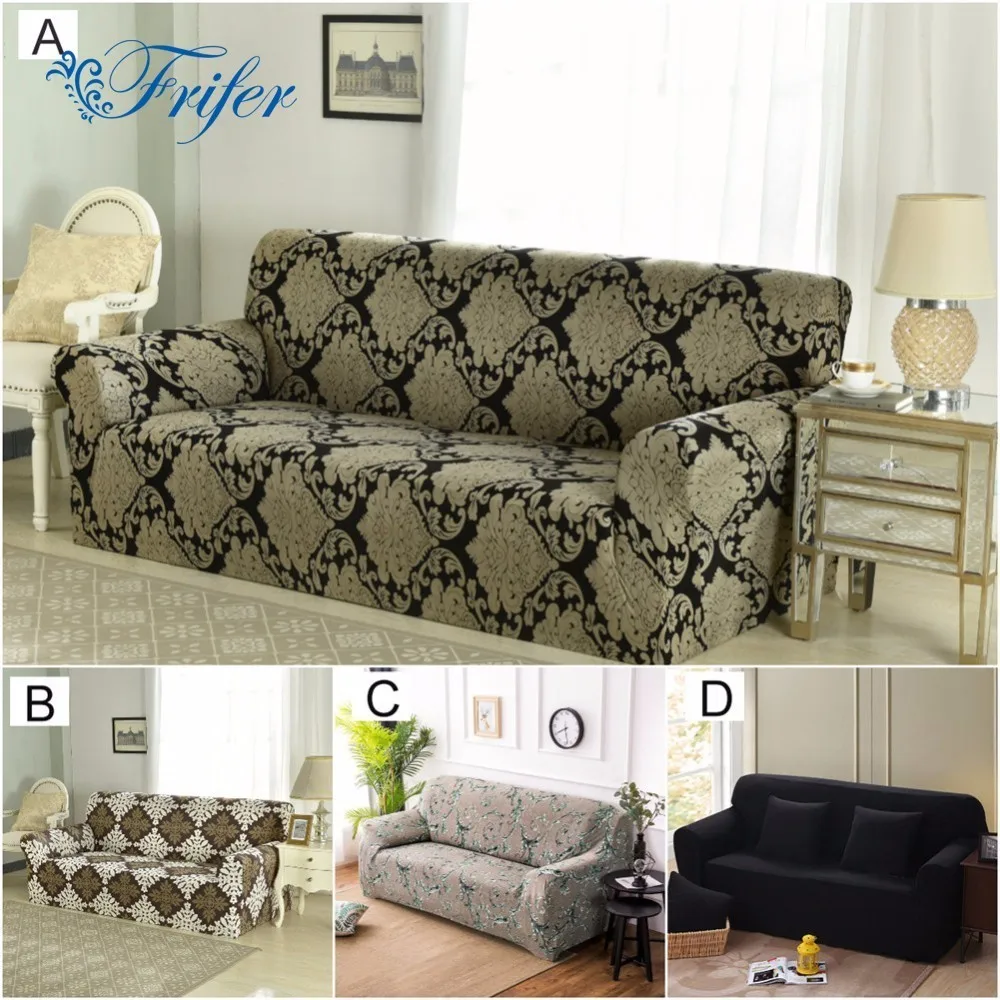 Armless Universal Stretch Sofa Covers Elastic Spandex Sofa Bed Cover