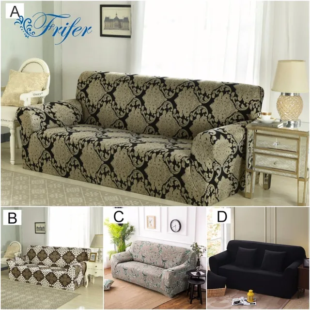 Armless Universal Stretch Sofa Covers Elastic Spandex Bed Cover Armless Universal Stretch Sofa Covers Elastic Spandex Bed Cover Furniture Protector Loveseat Couch 1