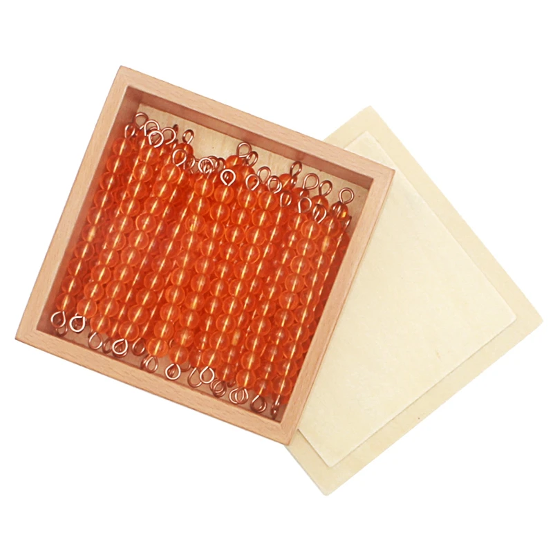 Montessori Materials 45Pcs Golden Beads Decimal Number System Binary System Thousand Carry System Preschool Education for Child 2
