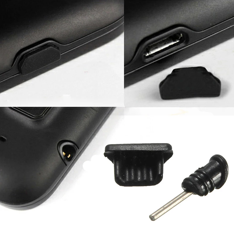 

10 Set 3.5mm Earphone Jack + Micro USB Charge Port Plug Cap Dust Proof Plugs For Samsung IPhone 5 5s 6 6s Mobile Phone