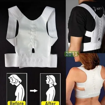 

Adjustable Magnetic Shoulder Spine Posture Corrector Back Brace Lumbar Support Belt Magnets Therapy Corset Plus Size Pain Relief