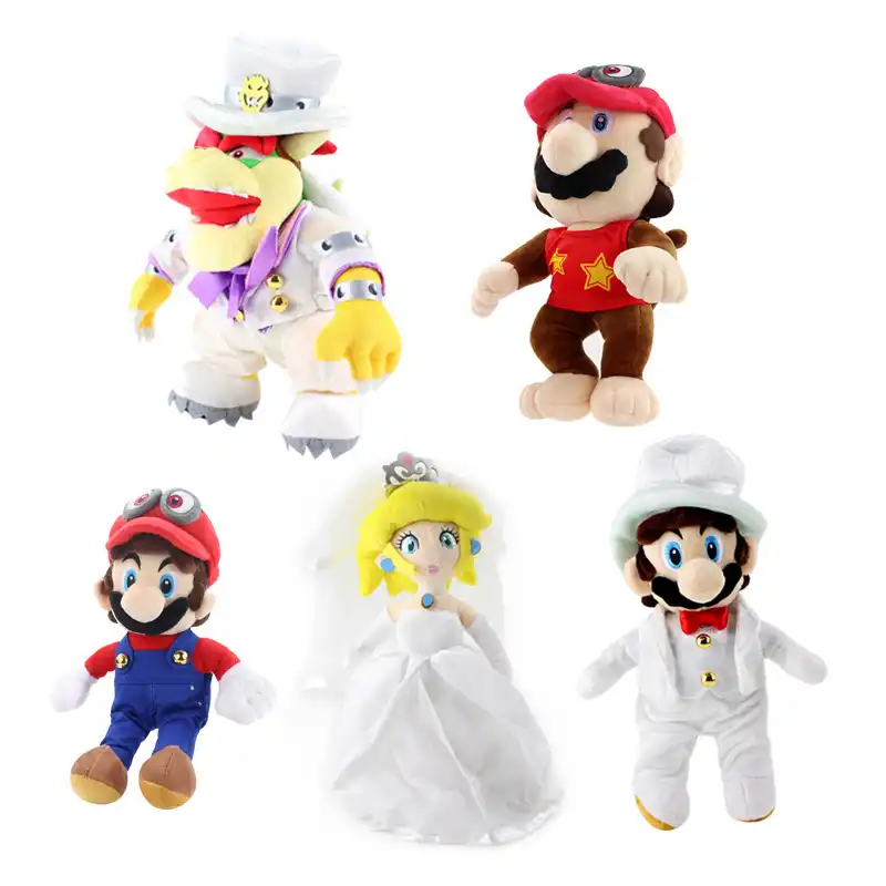 wedding mario and peach plush