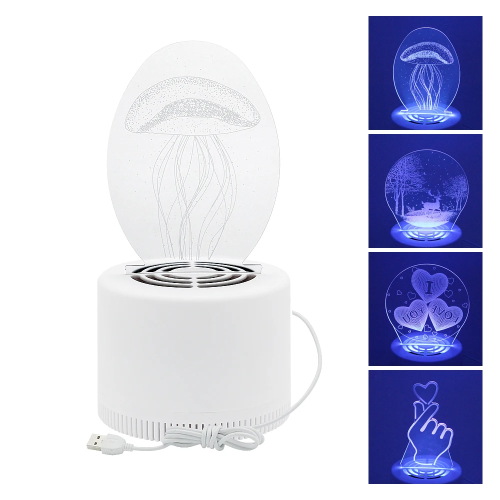 

Creative 3D mosquito killer lamp USB Night Light LED household mosquito Bug Zapper Fly Killer Control