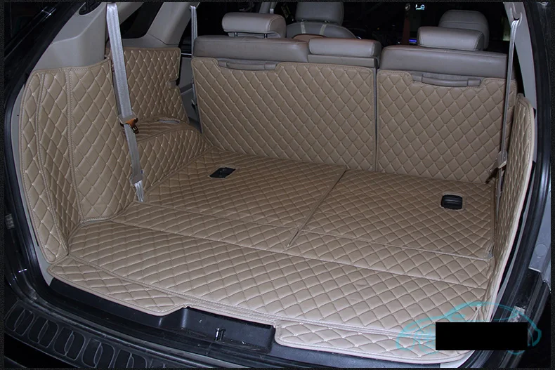 fiber leather car trunk mat for hyundai veracruz 2006 2007 2008 2009 2011 2012 2013 hyundai ix55 car accessories