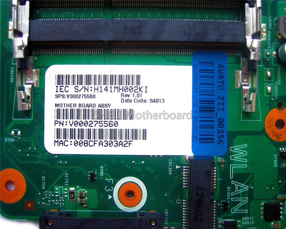 V000275560 Laptop Motherboard For Toshiba Satellite C850 C855 L850 L855 6050A2541801 UMA HD 4000 HM76 3