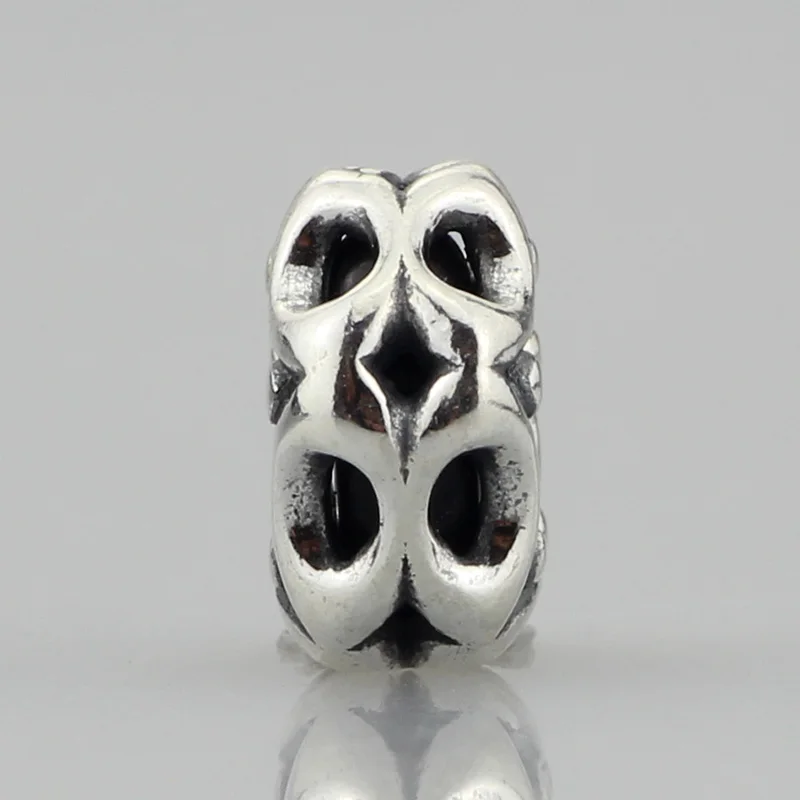 Hollow Beads Spacers Charms 925 Sterling Silver Compatible Fit Troll European Brand DIY Bracelet Jewelry Gift For Woman (4)
