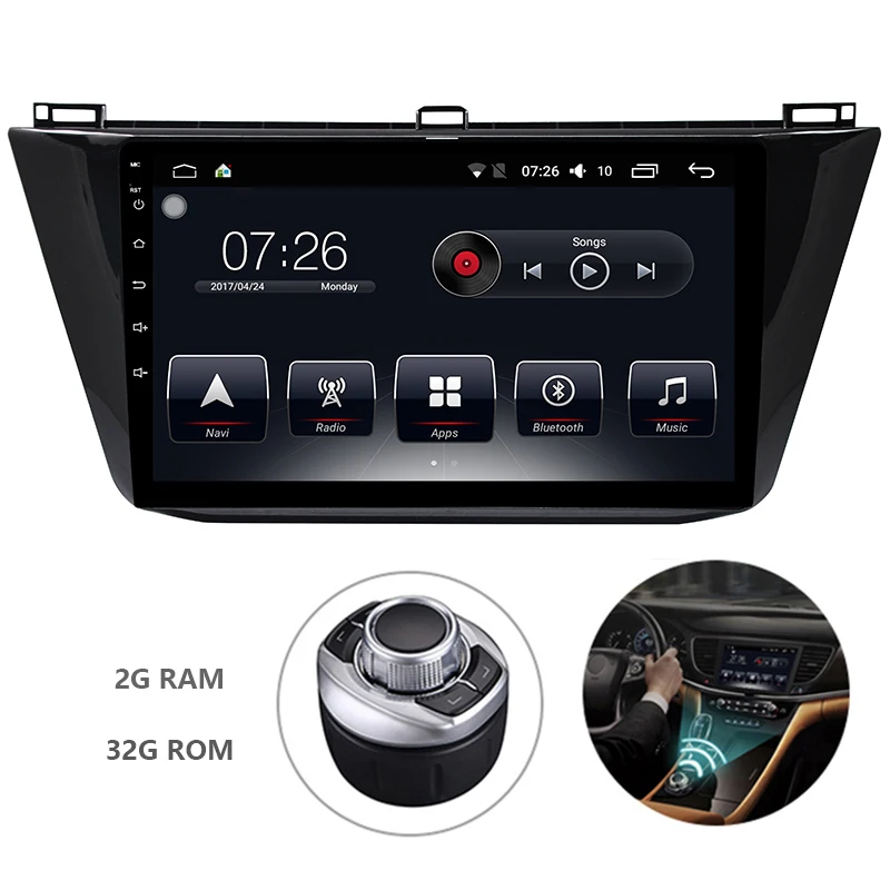 

Android Car dvd Radio Multimedia Player 1 Din 10.1 Inch Touch Screen With RDS WiFi Mirror Link for Volkswagen Tiguan 2015-2018