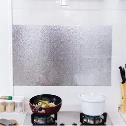 Кухонная настенная наклейка DIY водостойкая масляная алюминиевая фольга самоклеящаяся Настенная Наклейка плита Шкаф наклейка s Новый #3n20