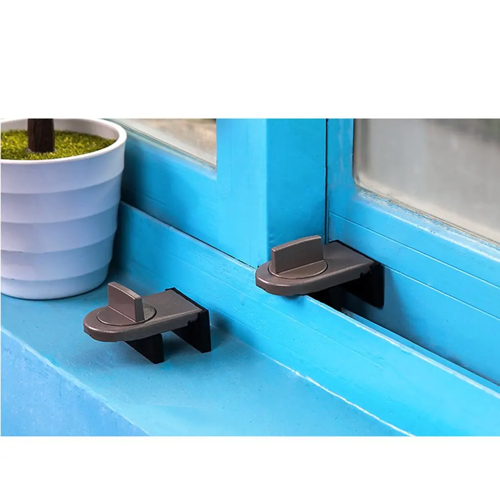 Security Anti-theft Sliding Window Sash Plastic Steel Aluminum Catch Lock