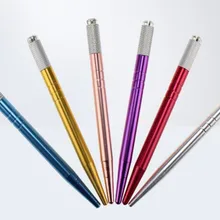 50 шт. ручной Перманентный макияж для бровей ручка для тату бровей Татуировка Перманентный бровей Поворотный Макияж Ручка