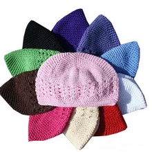 20 шт Размер: L Дети хлопок куфи Шапки классический вязать ручной работы Шапки вязаные шапочки для девочек вязанные череп mz9109