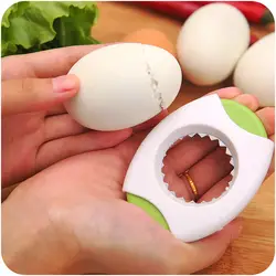 Дома Кухня яйцо ножницы инструменты Творческий вареное яйцо Shell Топпер Резак открывалка яйцо инструменты