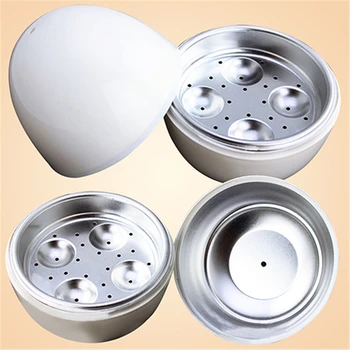 

New Promotion White Ball Shape Microwave 4-6 Eggs Cooker Hard Boiled Boiler Home Kitchen Cooking Tools Egg Poachers Eco-friendly