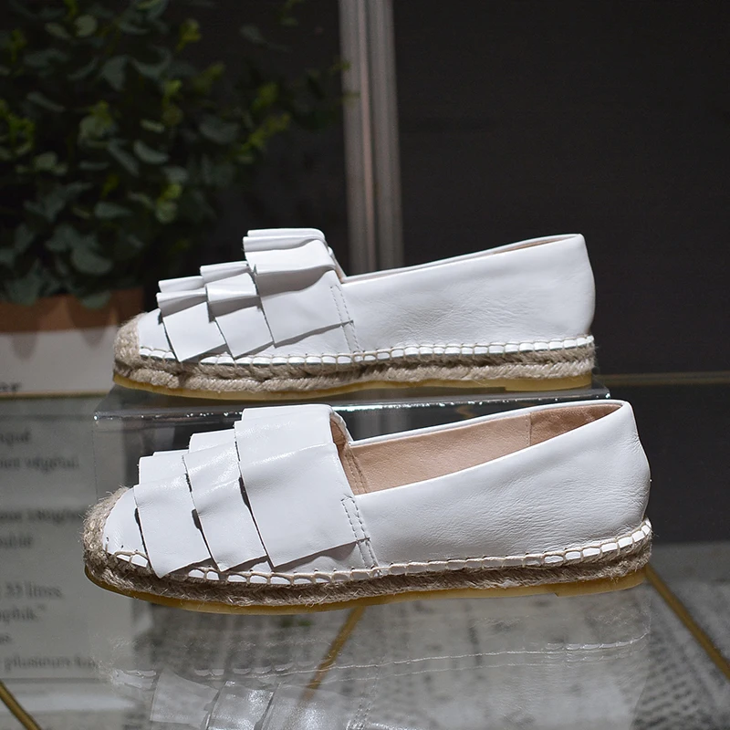 

New genuine leather shoes women ladies shoes chaussures femmes de luxe de marque espadrilles women