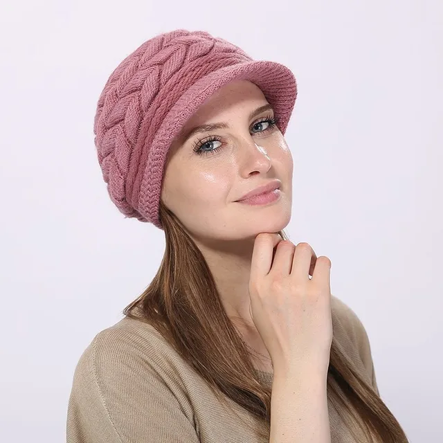 Women Skullies Caps Wool Warm Hat Winter Beanies 2