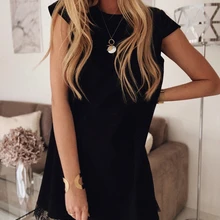 KANCOOLD/женское платье с круглым вырезом и коротким рукавом, кружевное мини-платье, летние праздничные пляжные вечерние платья, Модное Новое Женское платье 2019jun12