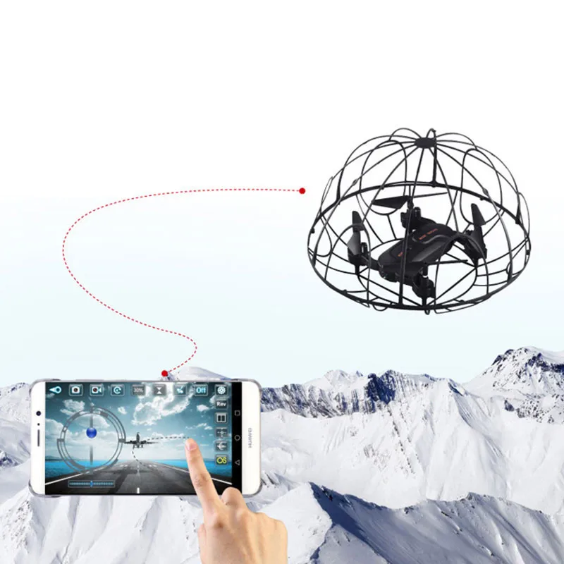 

HIINST Global Drone Selfie Drone wifi phone control FPV Folding Mini Tumbler Remote Control Full Protection Frame with HD Cam