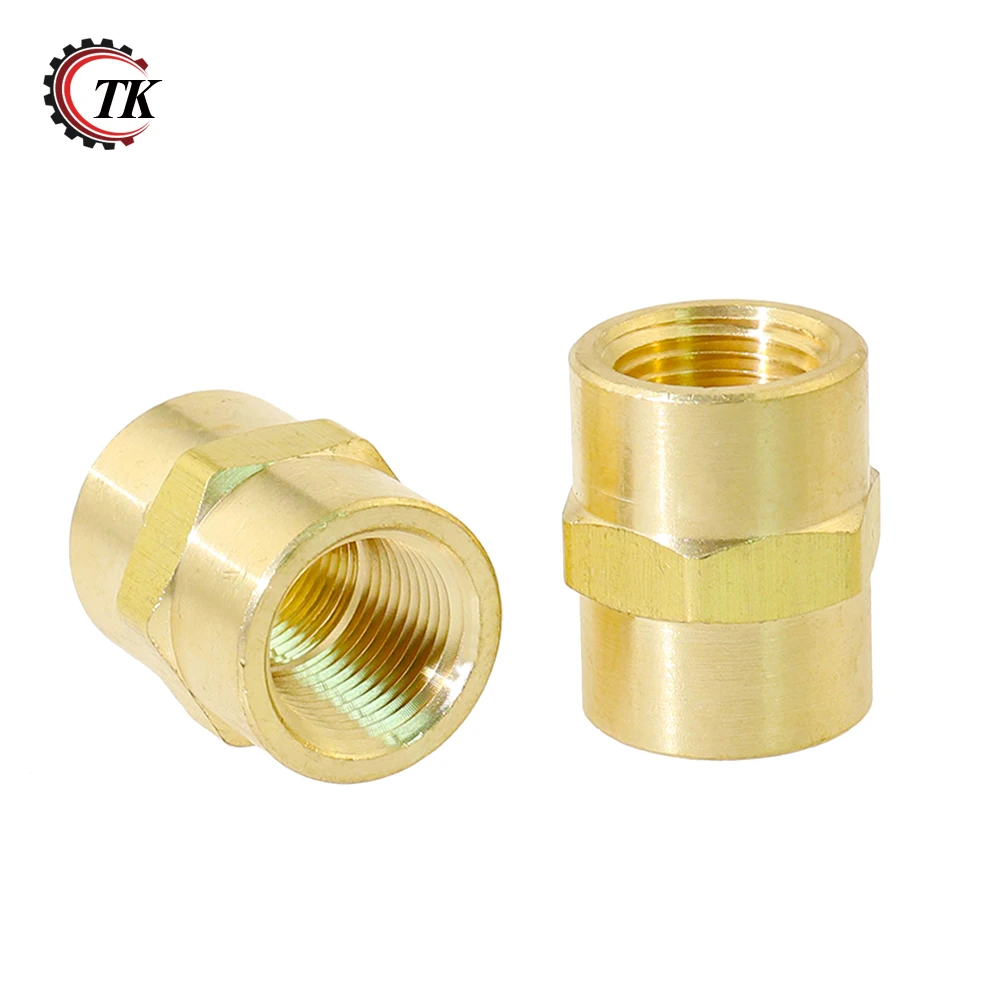 

3300 2pcs Brass Copper Hose Pipe Fitting Hex Coupling Coupler Fast Connetor with NPT Female Thread 1/8" 1/4" 3/8" 1/2"