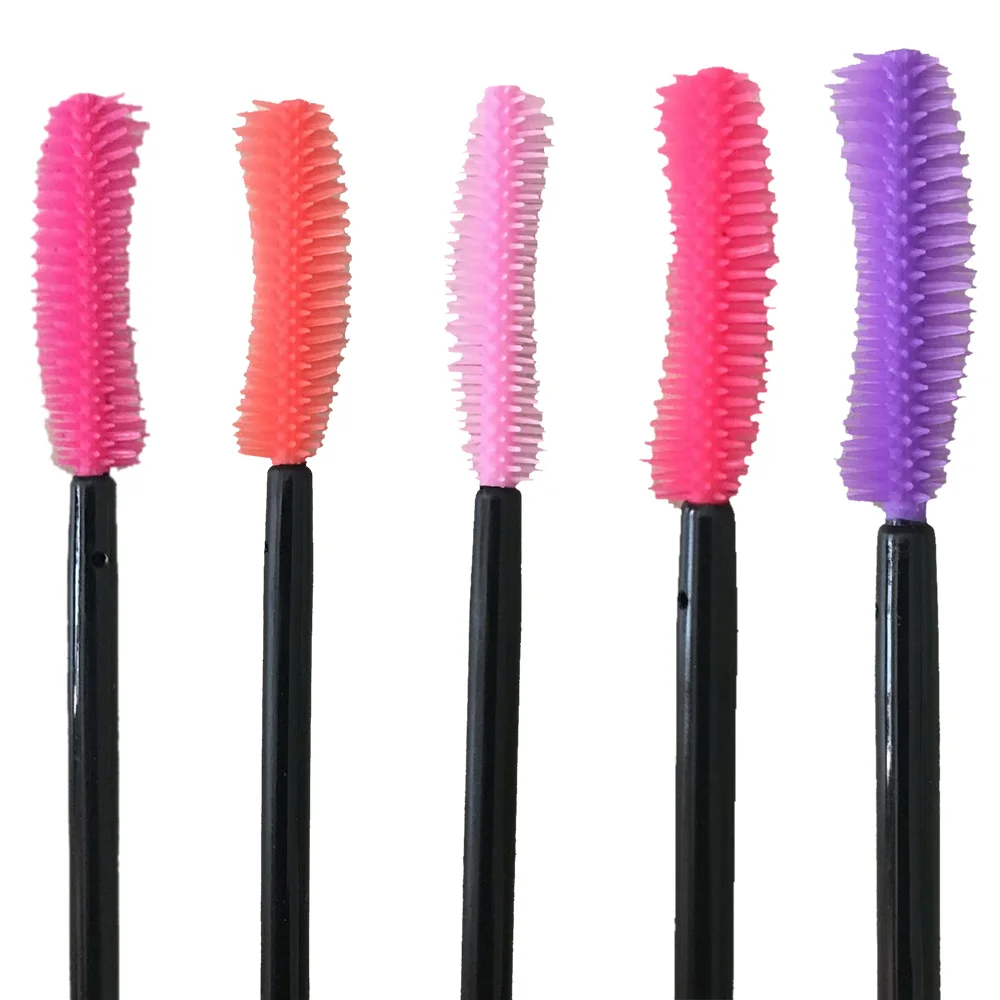 50PCS/set Disposable Silicone Gel Eyelash Mascara Wands Brushes