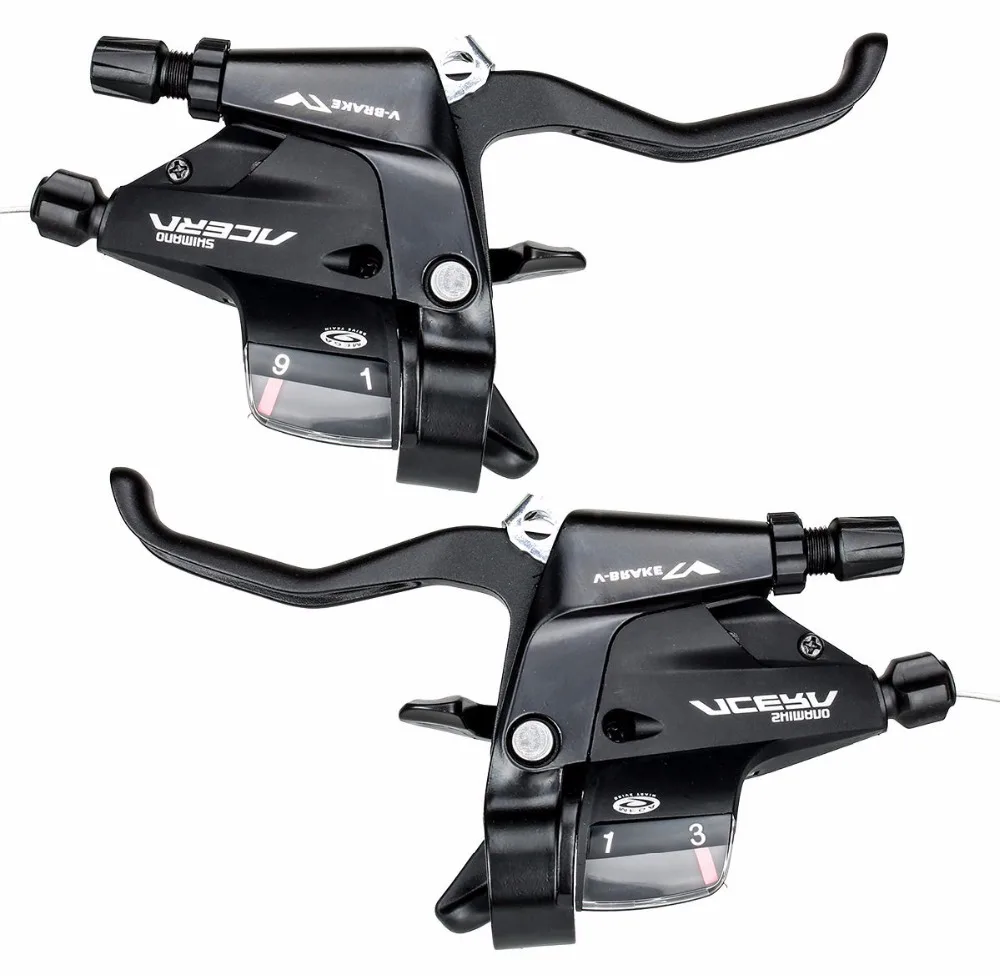 Shimano Acera ST M390 3x9 Speed Mountain Bike Bicycle STI Rapidfire Set-in Bicycle Derailleur 