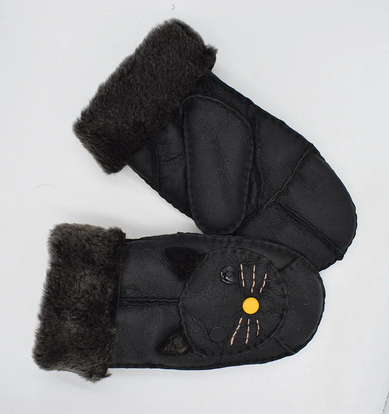 Ms. MinShu, женские перчатки, овчина, меховые варежки, для взрослых, кожаные перчатки, зимние перчатки, натуральная овчина, меховые перчатки, перчатки для девочек