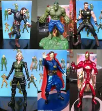 Movie super heroes marvel action figures avenger Thor Hulk black widow captain america ironman Doctor Strange 15cm model toys