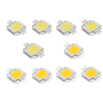 

10pcs LED Chip 10W COB Lamp Chip for DIY LED Flood Light Spotlight DC 12V