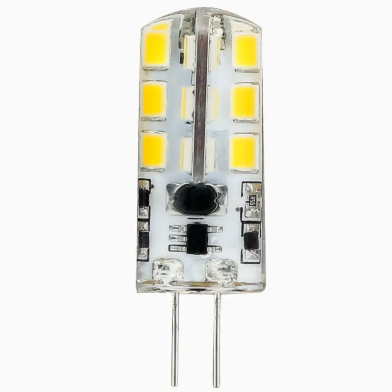 1 упаковка G4 Светодиодная лампа 24 SMD 2835 энергосберегающая 6 Вт AC/DC 12 В 500 560LM
