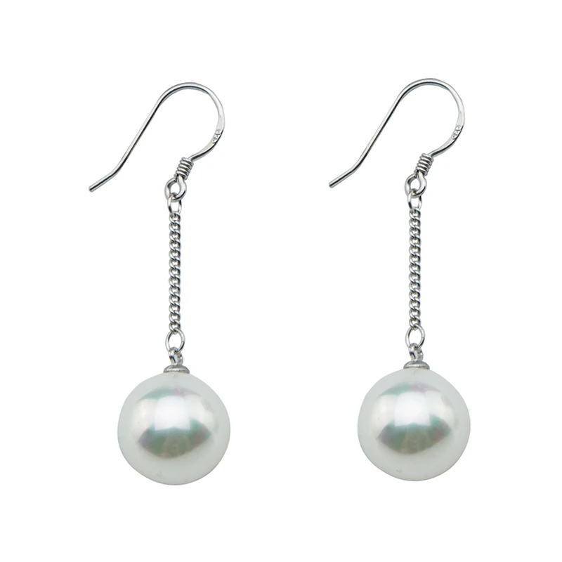 Natural Pearl Earrings For Women Silver Plated Women Jewelry Drop Earrings Water Pearl Earrings Wedding Gift Natural Pearl Earrings For Women Silver Plated Women Jewelry Drop Earrings Water Pearl Earrings Wedding Gift
