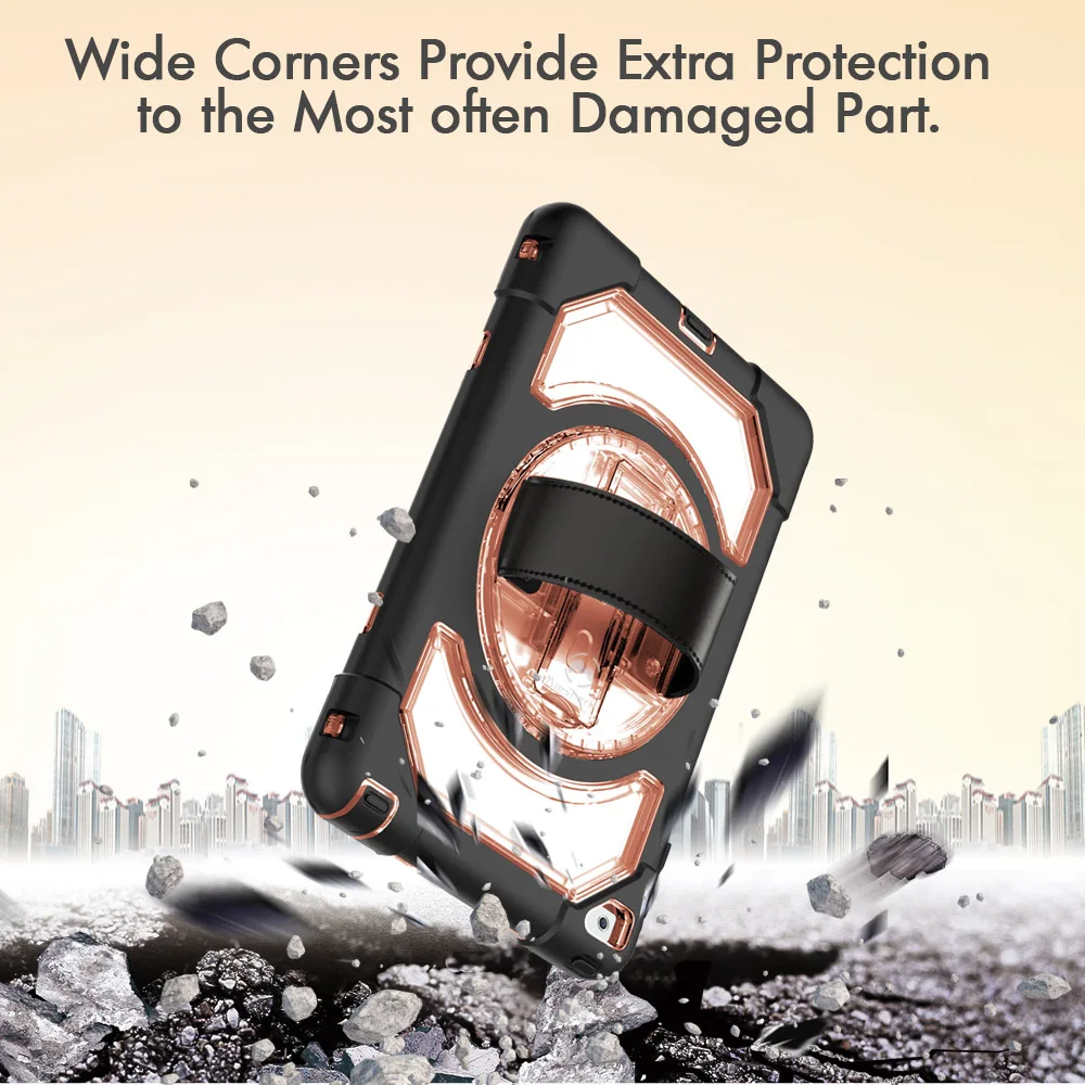 Miesherk for iPad Mini 4 High Impact Resistant Case Waterproof 360 Rotating Hand Strap and Hidden Kickstand Protector for iPad Miesherk for iPad Mini 4 High Impact Resistant Case Waterproof 360 Rotating Hand Strap and Hidden Kickstand Protector for iPad