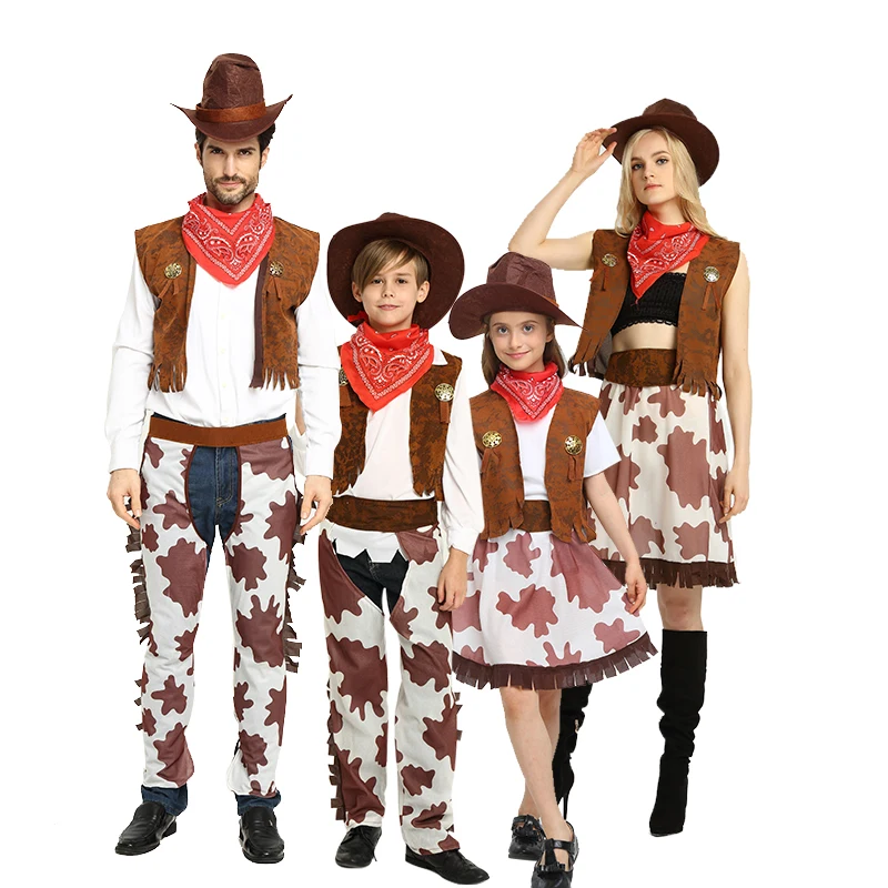 Hot cosplay Halloween fashion show luxury denim clothing cowboy party