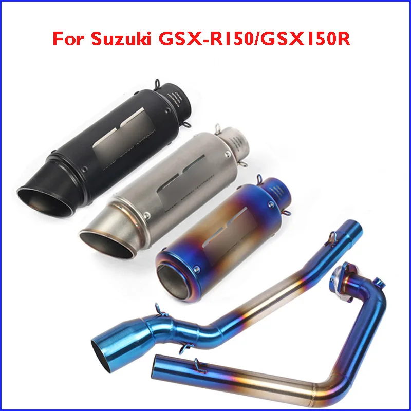 

Motorcycle Exhaust Muffler Silencer Tip Front Header Link Connect Pipe Tube for Suzuki GSX-R150 GSX R150 GSX150R
