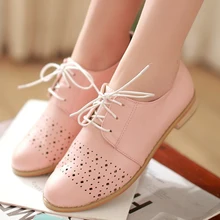 2014 New Fashion British retro carved Oxford shoes Cutout Women Sweet comfort Casual flat heel Shoes Lace up Flats Loafers shoes