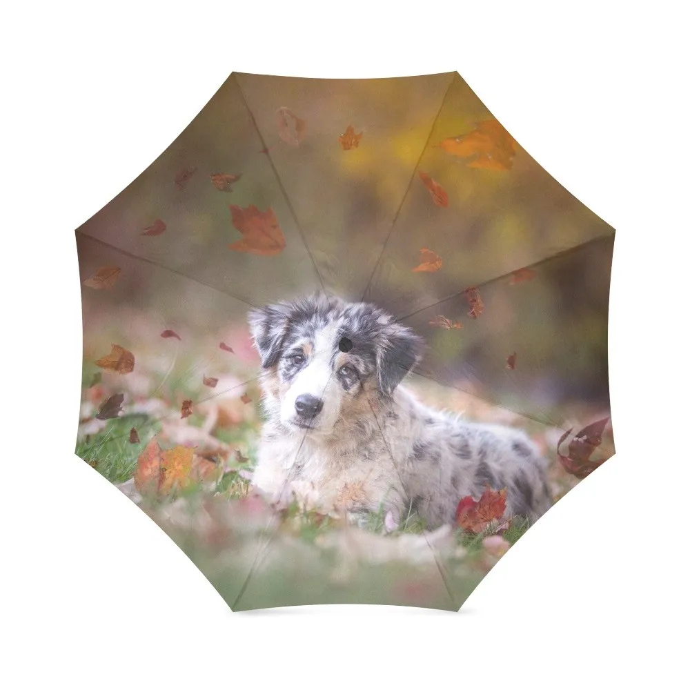 De Las Mujeres hermosas Sombrillas Paraguas De Viaje Para Lluvia de Impresión Perro de Pastor Australiano Parasol 43.5 pulgadas|Paraguas| - AliExpress