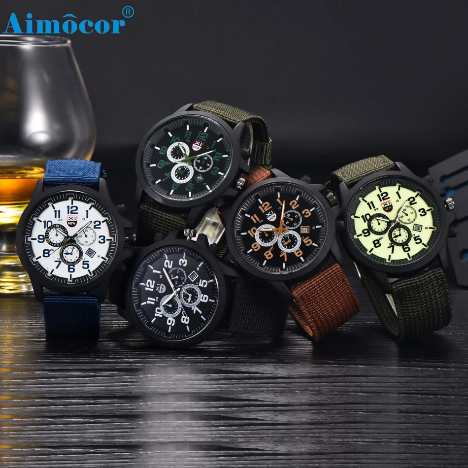 High Quality Brand New XINEW Outdoor Mens Date Stainless Steel Military Sports Analog Quartz Army Wrist Watch men watch gold#30