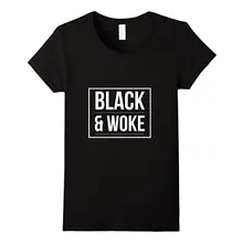 Stay Woke, Black& Woke, афроамериканская футболка для женщин, уличная одежда, Kawaii, брендовые топы, футболки, футболка с принтом, новинка, Harajuku