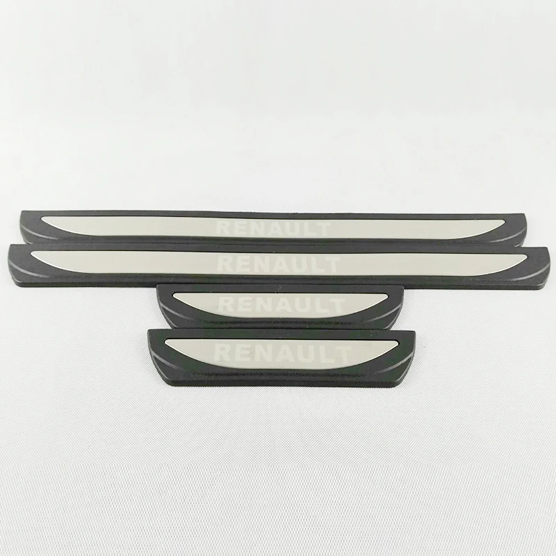 

Stainless Steel For Renault Kadjar 2015 16 17 2018 2019 Door Sill Trim Protectors Guard Cover Trim Car Styling accessories 4pcs