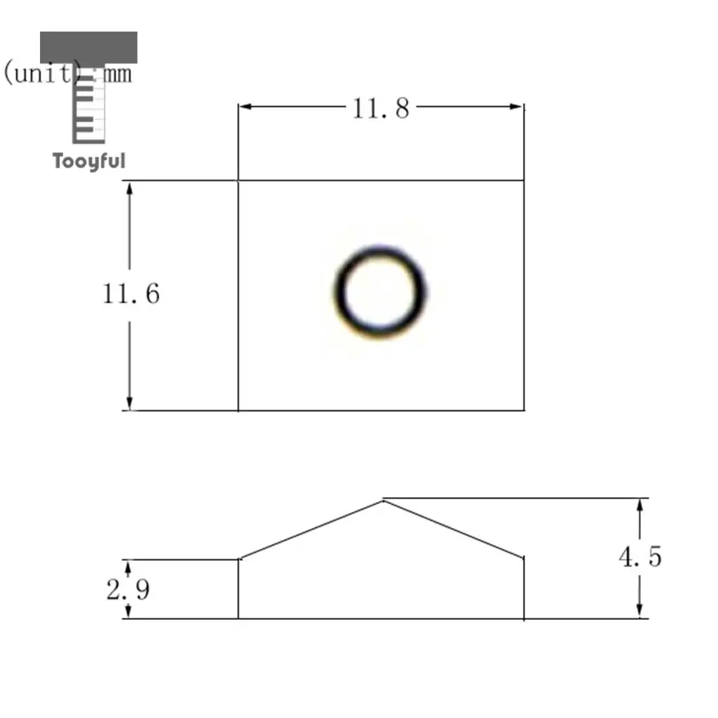 Tooyful 3pcs Guitar Locking Nut Clamp&Screws for Tremolo Bridge Parts