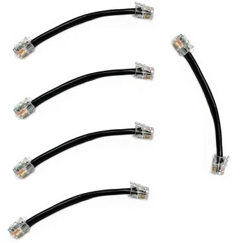 

Wholesale Lot 5pcs 10cm Short Front Panel Separate 6pin to 4pin Cable for ICOM IC-2820 IC-2820H IC-E2820 Car Mobile Radio