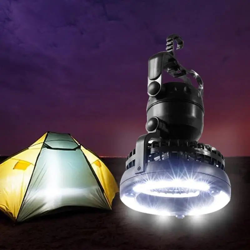 new and hot Portable Camping Tent LED Lamp With Fans Useful Tent Lamps