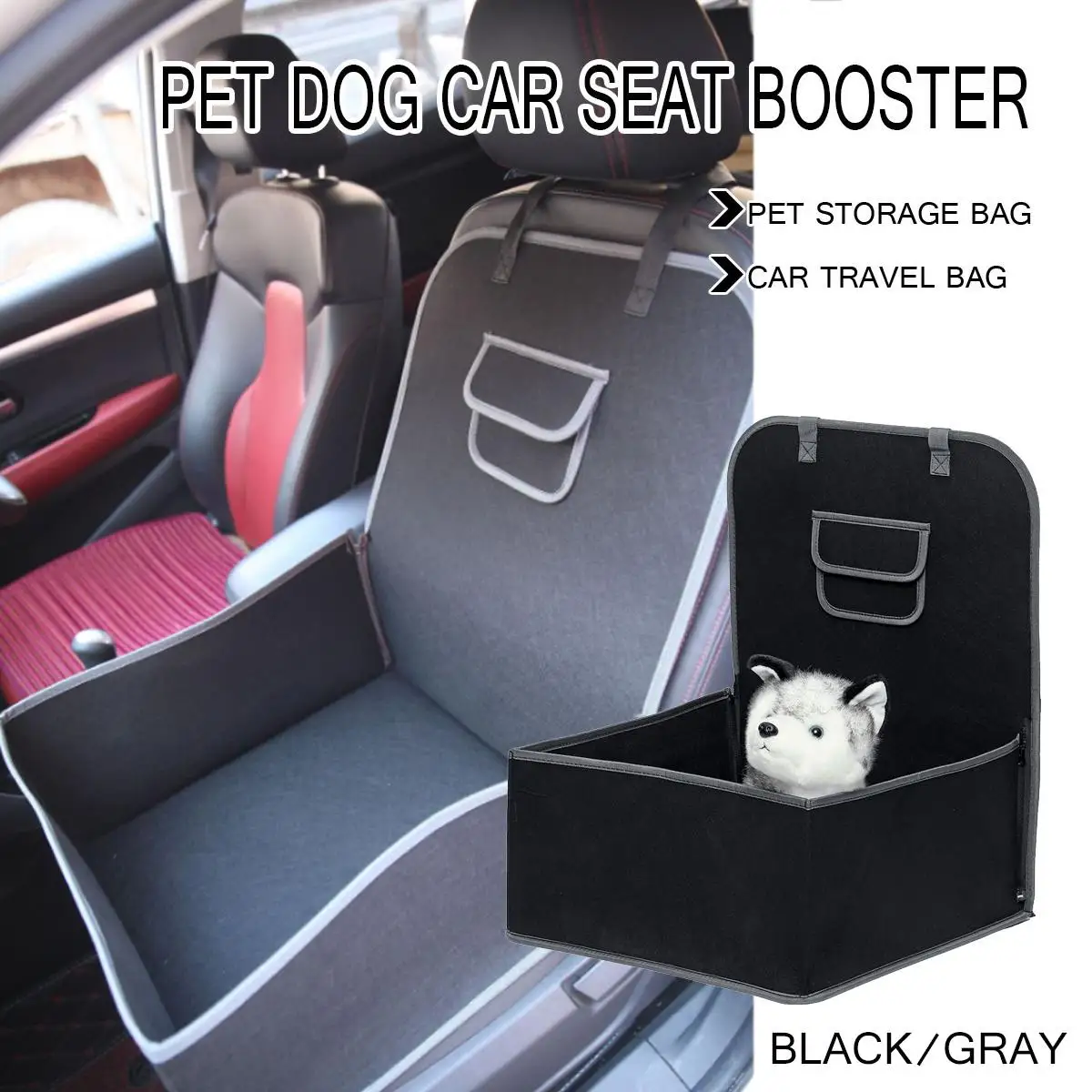 

Travel 2 in 1 Carrier For Dogs Folding Thick Pet Cat Dog Car Booster Seat Cover Outdoor Pet Bag Hammock