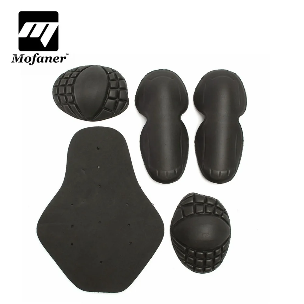 5X Motorcycle EVA Riding Shoulder Elbow Back Protectors Pad Racing Armour Safety