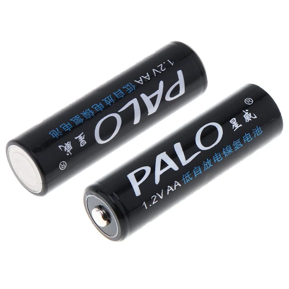 4 шт./лот PALO 3000 мАч 1 2 в AA Аккумуляторная батарея Ni MH NiMH с 5А зарядный ток для